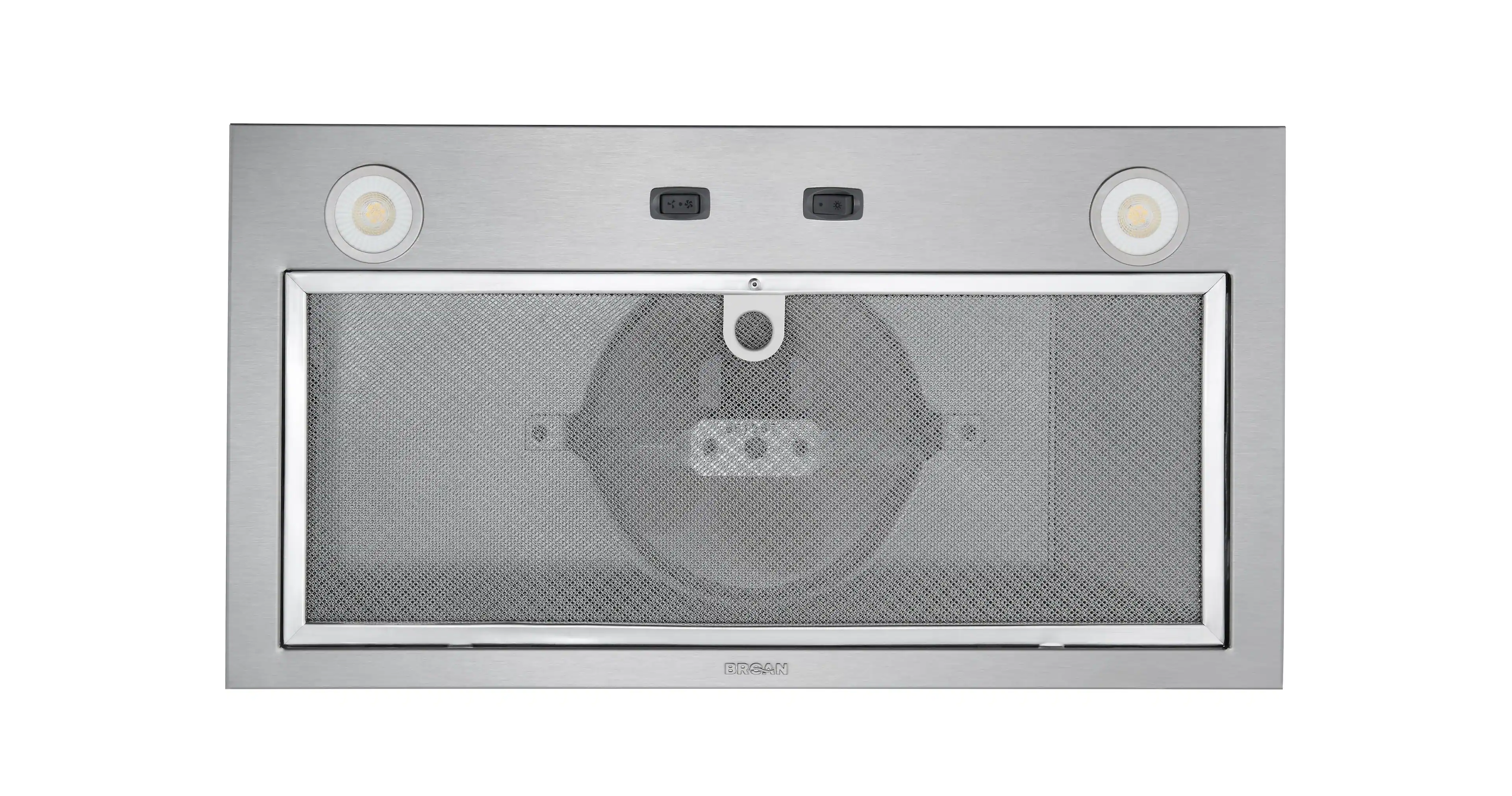 Front. Broan - Broan 21-Inch Custom Range Hood Power Pack Insert with Easy Install System, 300 Max Blower CFM - Stainless Steel.