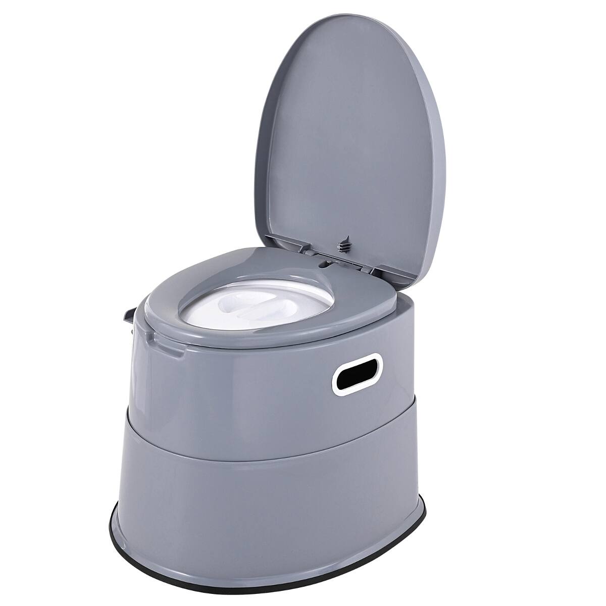 Alt View 2. Loheer - Loheer Portable Camping Toilet for Adults and Kids with Detachable Bucket and Dual Lids - Gray.