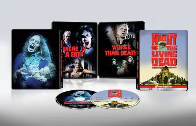 Front. Steelbook Night of the Living Dead (4K UHD/Blu-ray + Digital) NEW.