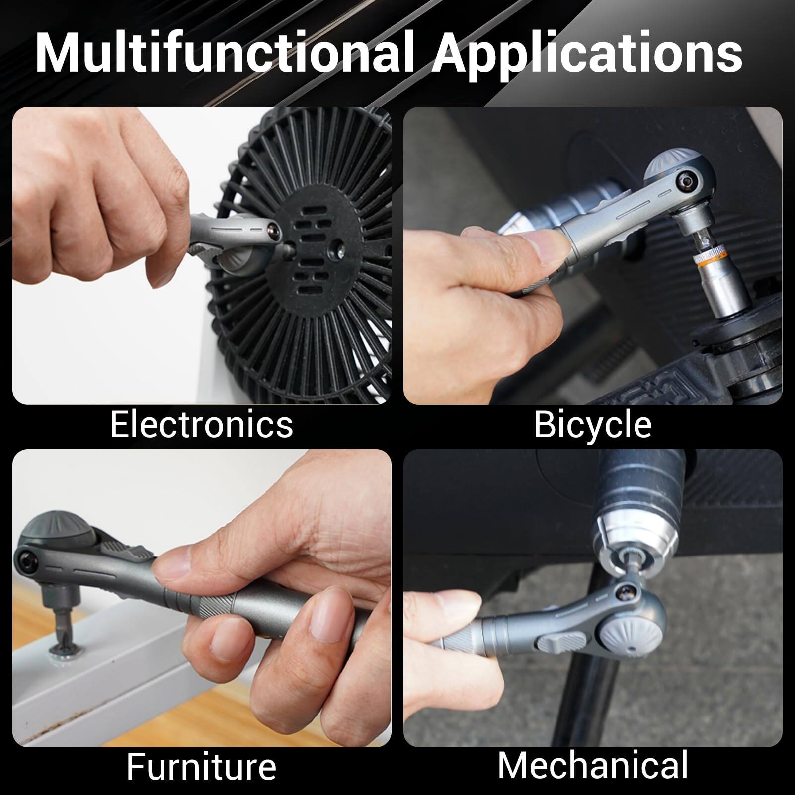 Multifunctional Applications

- Electronics
- Bicycle
- Furniture
- Mechanical