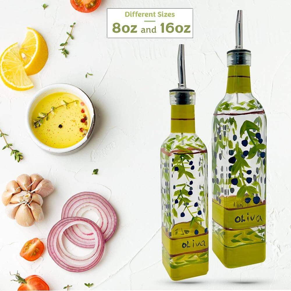 Different Sizes  
8oz and 16oz  
oliva