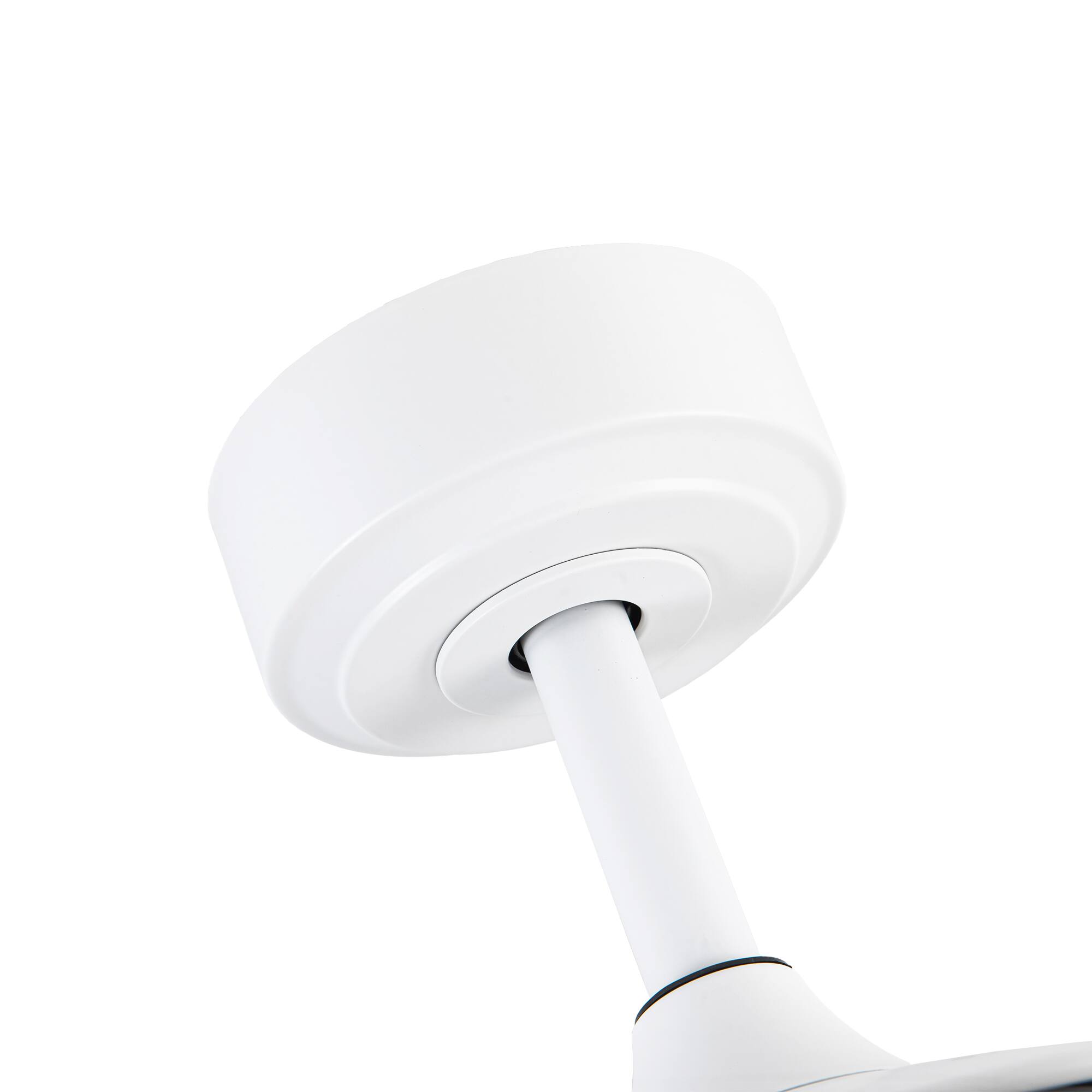 Alt View 10. Vaczon - 48" Modern 5 Blade DC Motor Smart Integrated LED Ceiling Fan with Light and Remote,App Control - White.