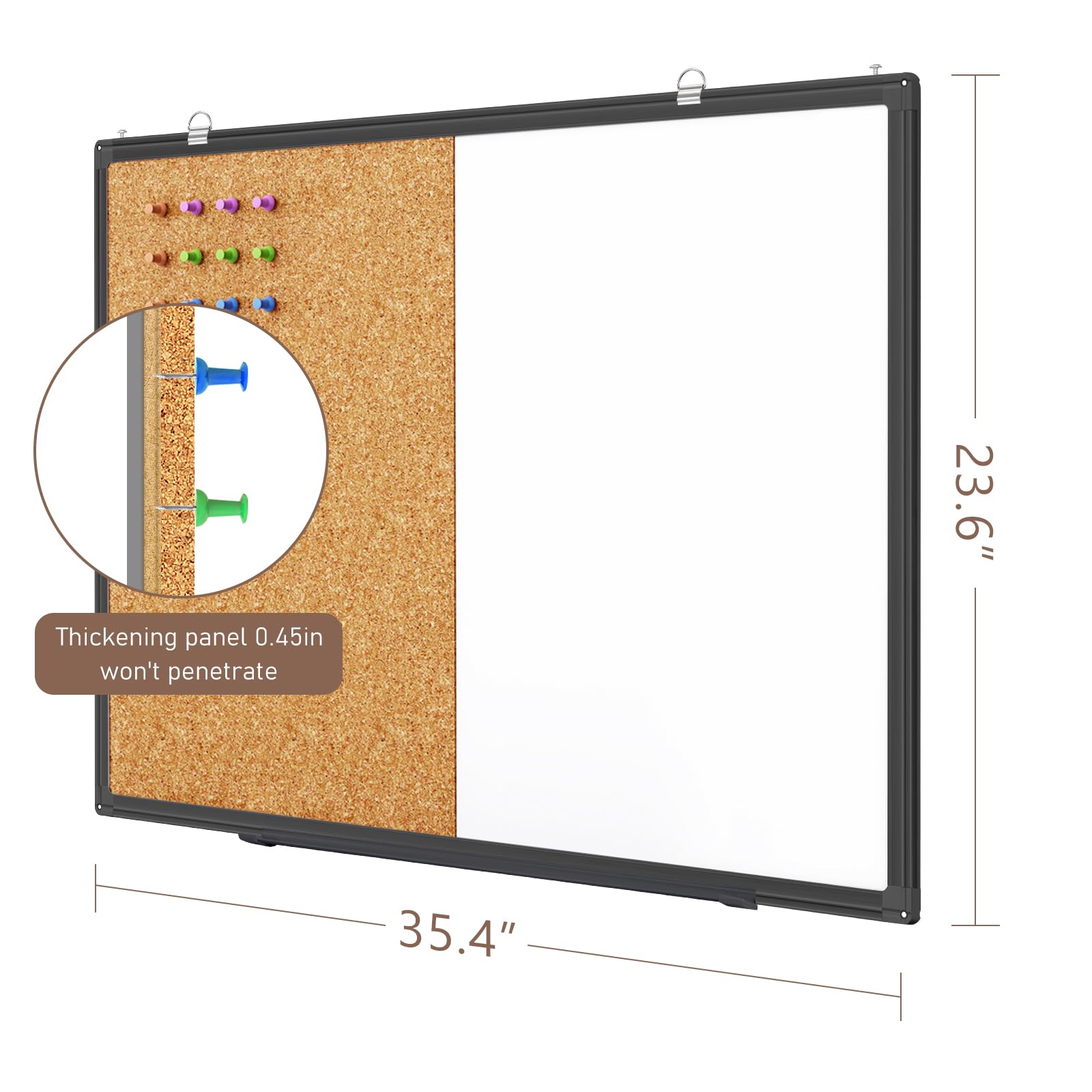 Thickening panel 0.45in won't penetrate  
23.6"  
35.4"