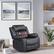 Alt View 15. Relax A Lounger - Maxima Swivel Recliner - Black.