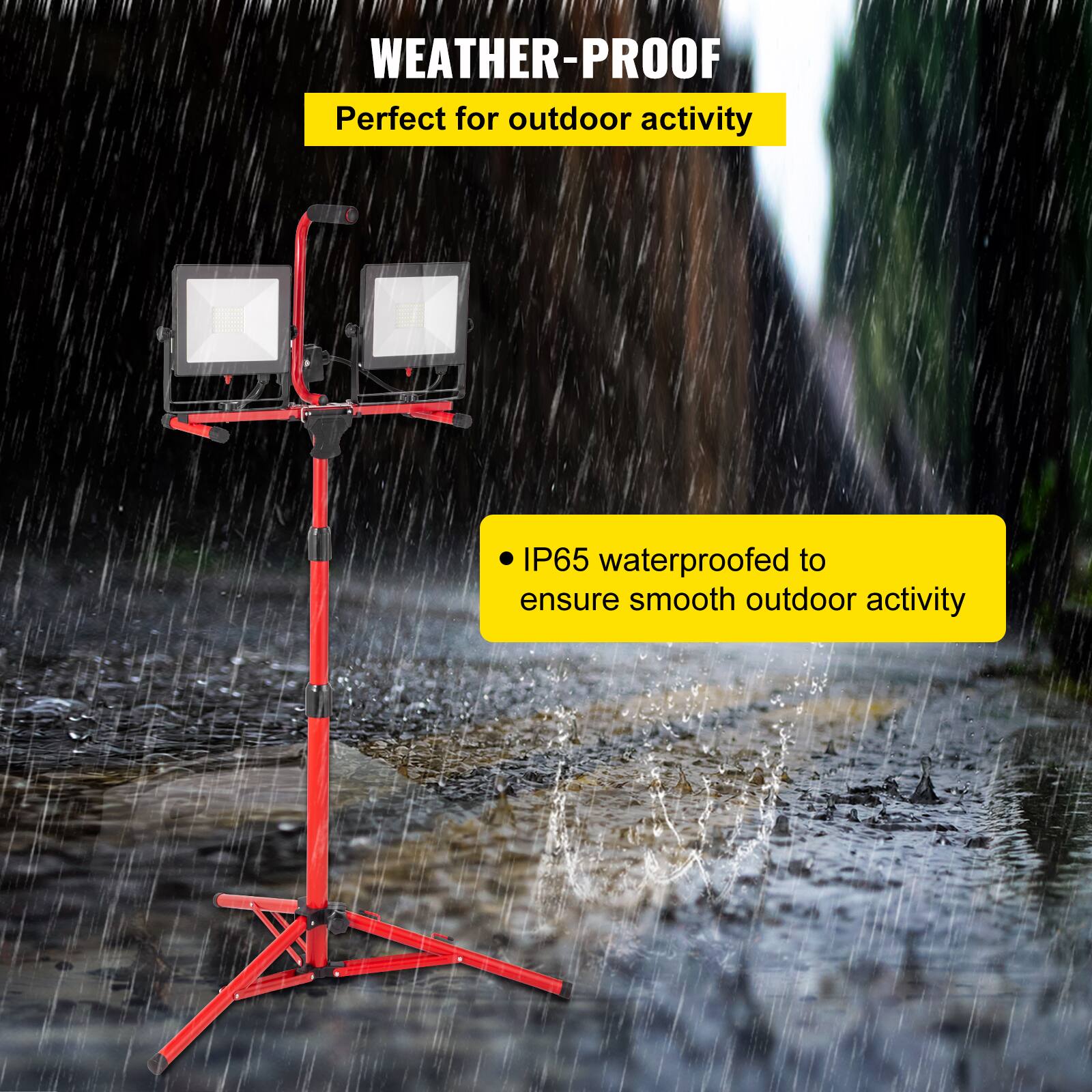 WEATHER-PROOF  
Perfect for outdoor activity  

- IP65 waterproofed to ensure smooth outdoor activity