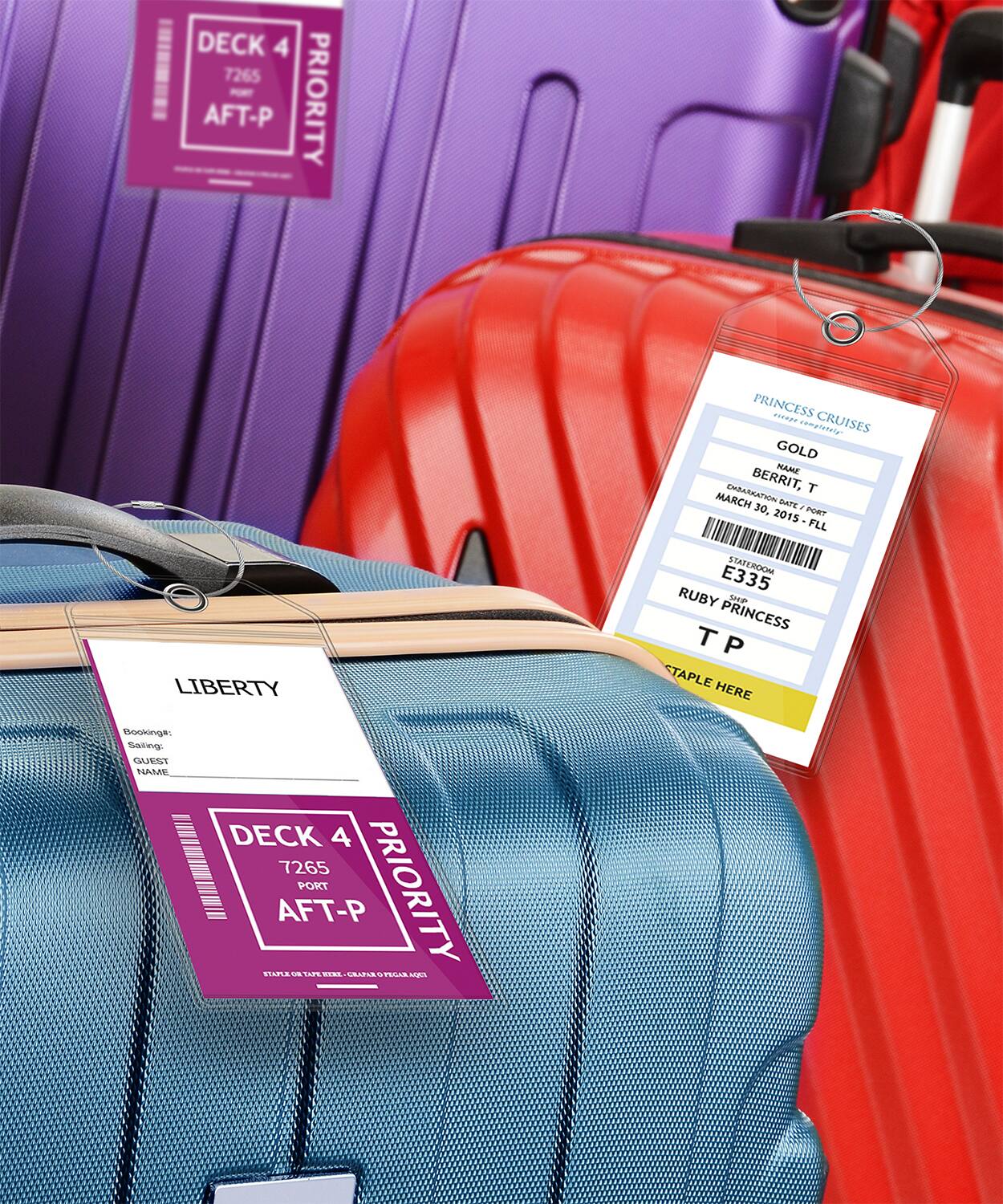 PRINCESS CRUISES GOLD BERRIT, T MARCH 30, 2015 PURT FLL LIBERTY STATEROCH E335 RUBY SP PRINCESS TP

DECK 4 7265 AFT-P PRIORITY

GUEST NAME

Booking: Sating

DECK 4 7265 PORT CaLA AFT-P

TAPLE HERE