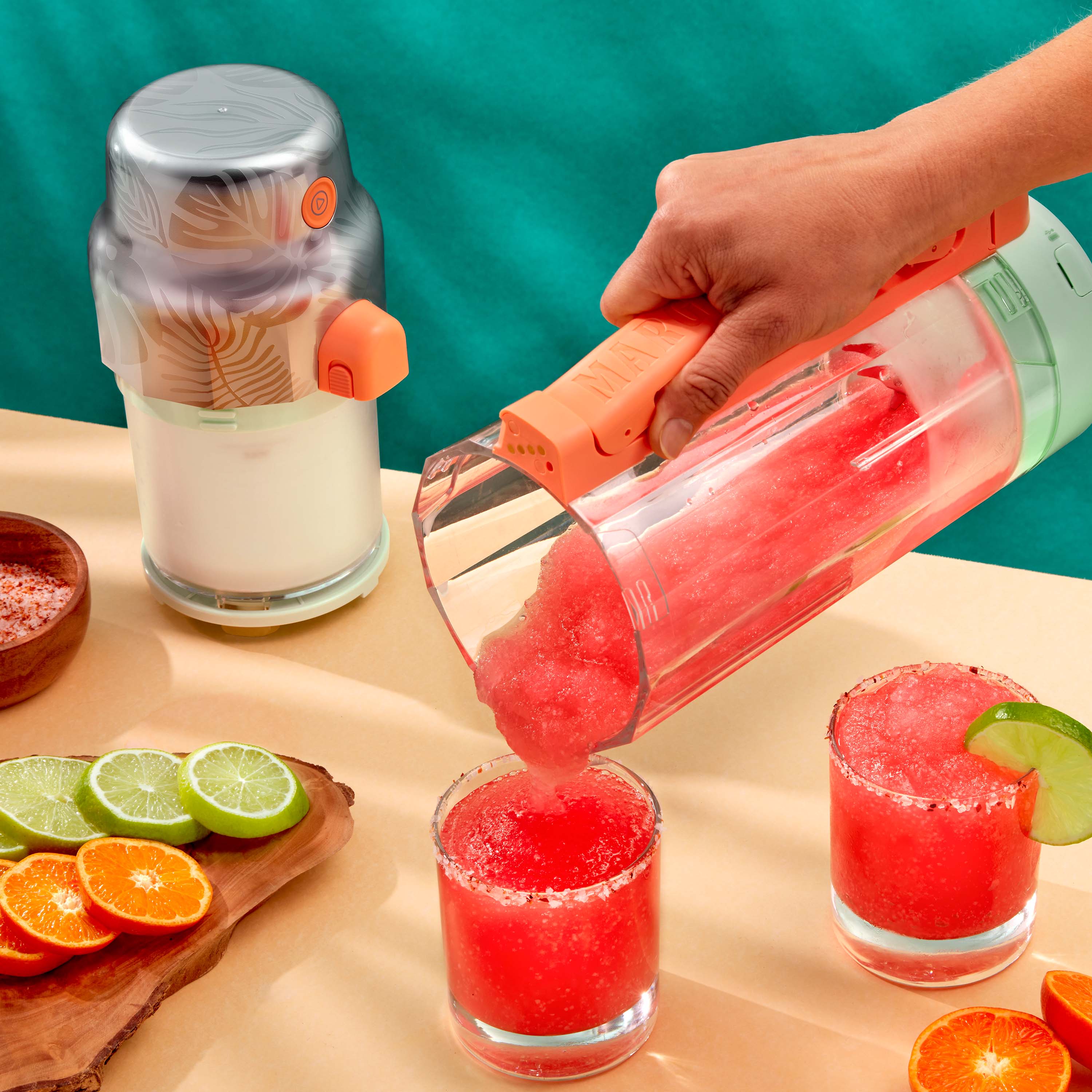 Alt View 5. Margaritaville - Maui On-the-Go Frozen Drink Machine and Portable Blender - Blue.