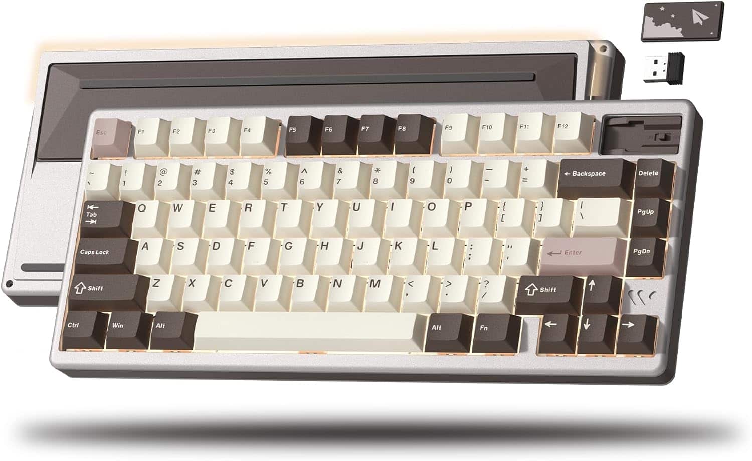 Womier SK71 PRO 75% Wireless Mechanical Keyboard, Creamy Gaming