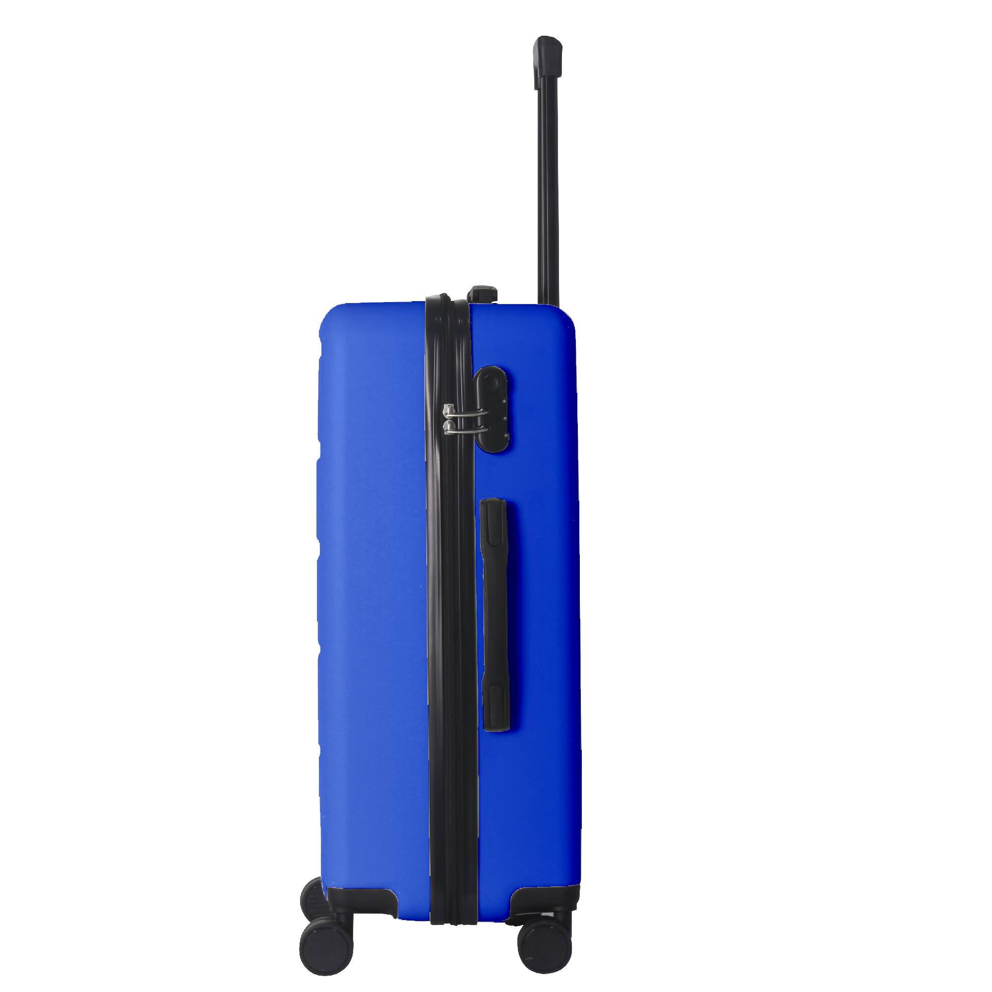 Alt View 6. Bestier - 3-Piece ABS Hardshell Luggage Set (20”/24”/28”) with Spinner Wheels, Lightweight Durable Suitcases - Royal Blue.