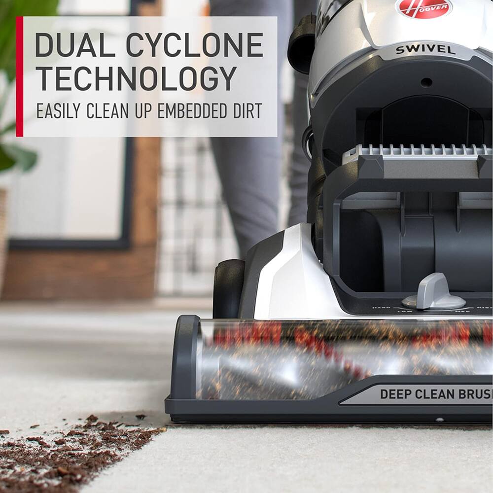 DUAL CYCLONE TECHNOLOGY  
EASILY CLEAN UP EMBEDDED DIRT  

SWIVEL  

DEEP CLEAN BRUSH