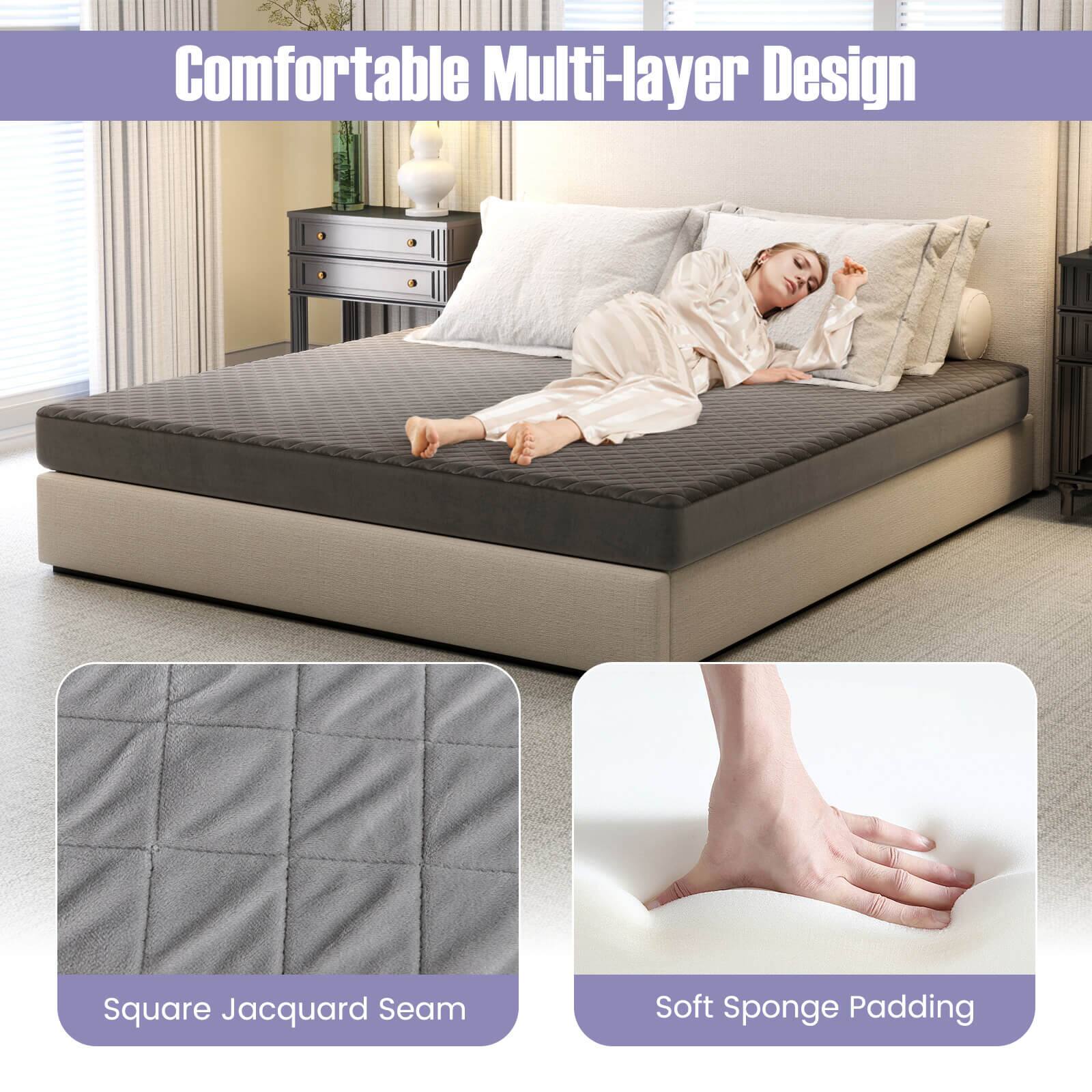 Comfortable Multi-layer Design

Square Jacquard Seam

Soft Sponge Padding