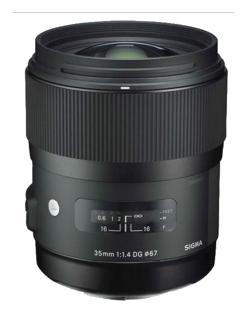 Sigma - 35mm f/1.4 DG HSM Art Standard Lens for Select Sony Digital Cameras - Black