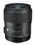 Front Zoom. Sigma - 35mm f/1.4 DG HSM Art Standard Lens for Select Sony Digital Cameras - Black.