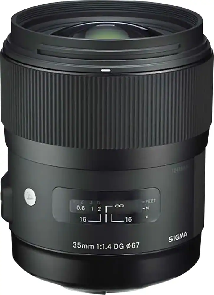 Front. Sigma - 35mm f/1.4 DG HSM Art Standard Lens for Canon - Black.