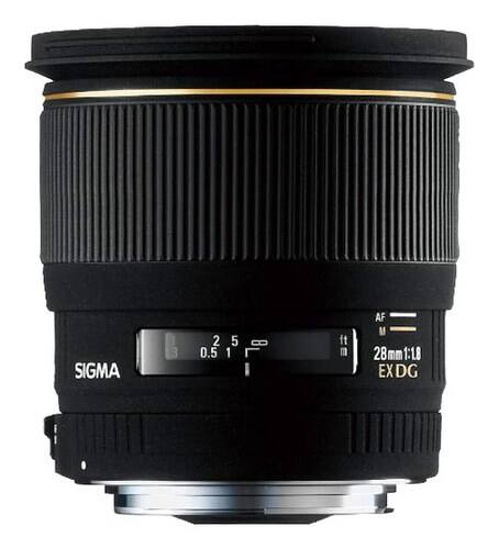 Front Standard. Sigma - 28mm f/1.8 EX DG ASP Macro Lens for Select Nikon Digital Cameras.