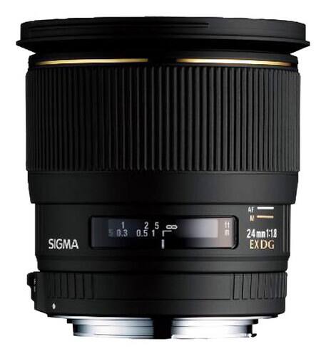Front Standard. Sigma - 24mm f/1.8 EX DG ASP Macro Lens for Select Nikon Digital Cameras.