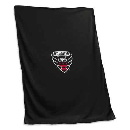 Front. Logo Brands - D.C. United 54" x 84" Sweatshirt Blanket - Multicolor.