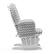Alt View 15. Storkcraft - Hoop Glider and Ottoman - White/Gray Chevron.