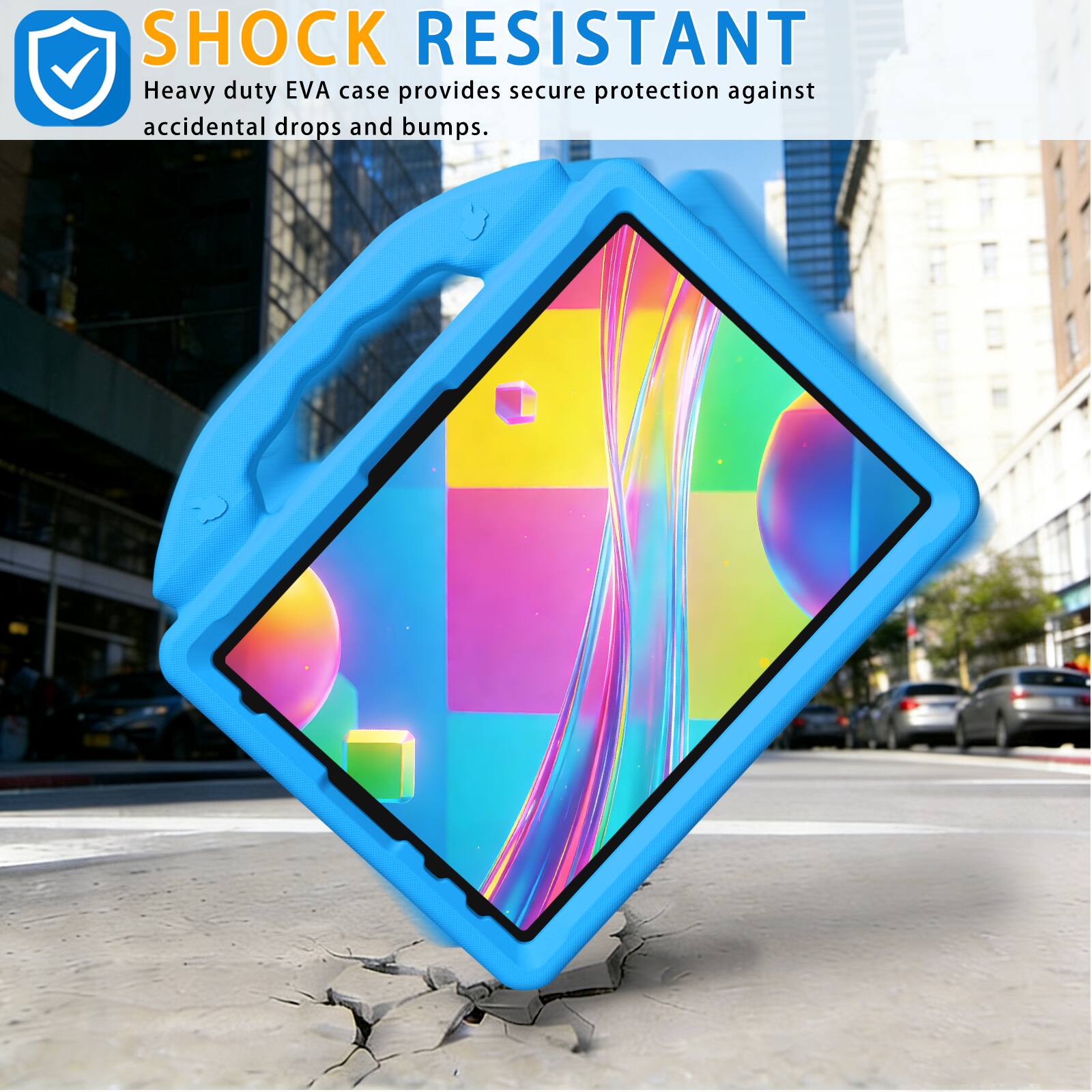 SHOCK RESISTANT  
Heavy duty EVA case provides secure protection against accidental drops and bumps.