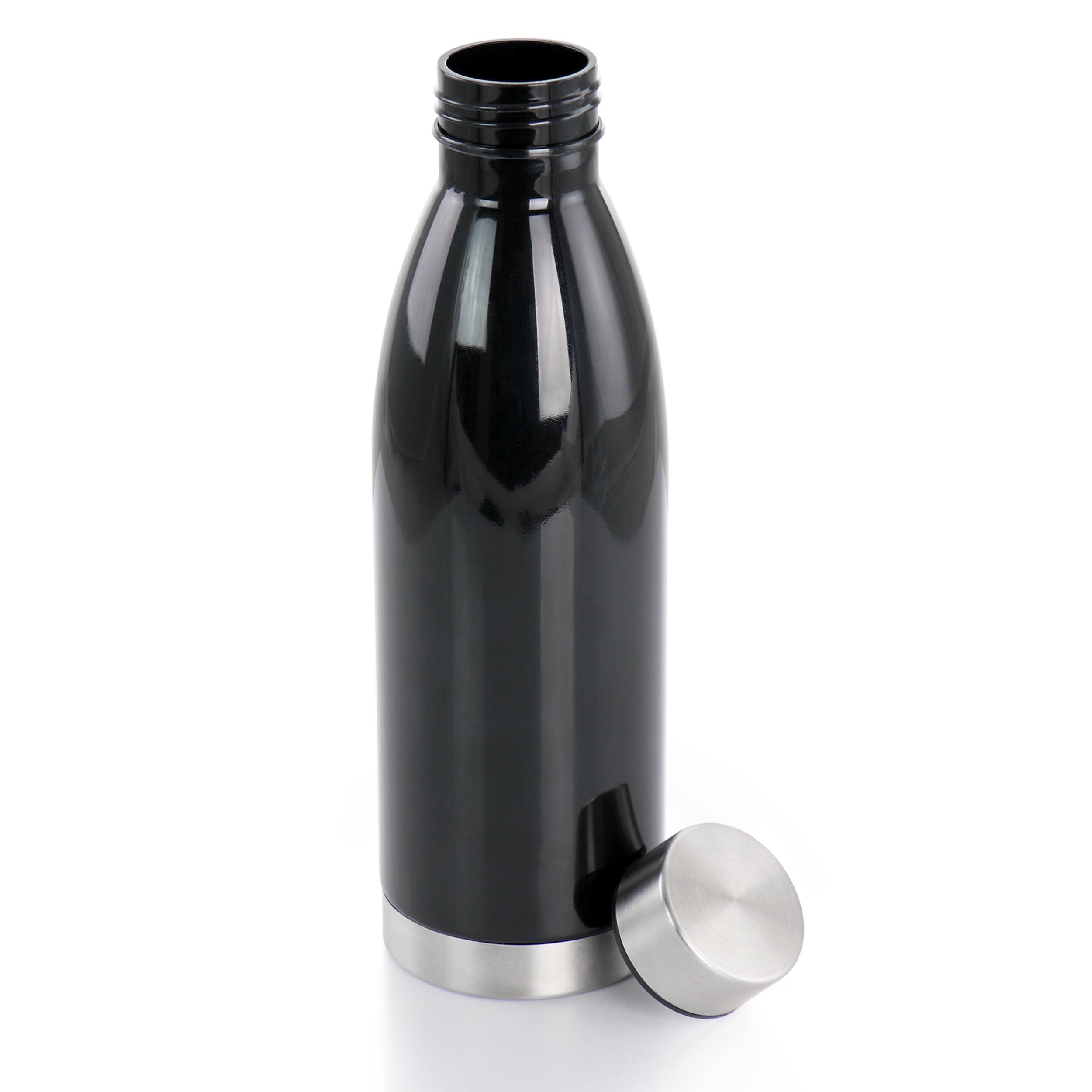 Alt View 1. Gibson - Gibson Home Dunneally 23 Ounce Plastic Water Bottle with Lid in Black - Black.