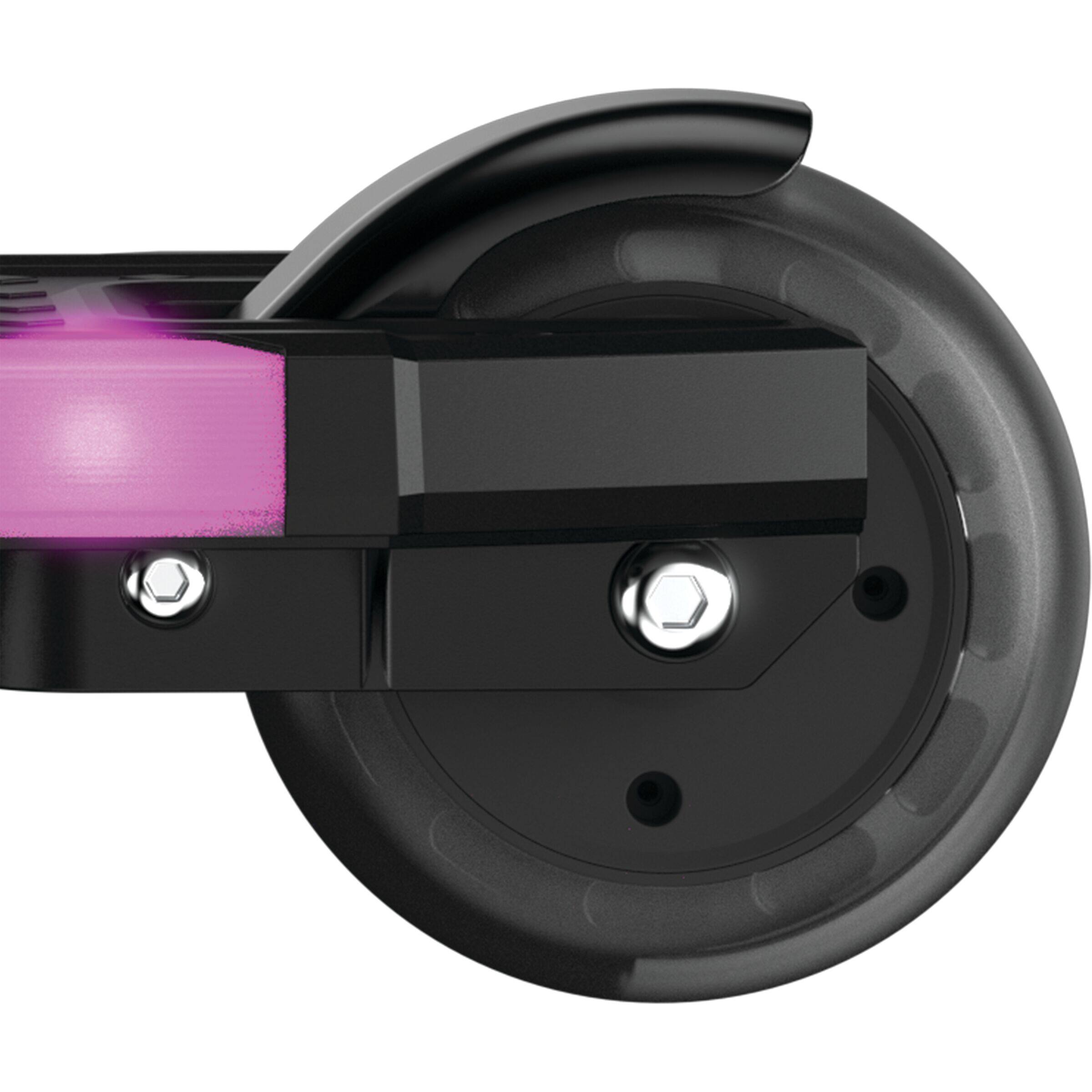 Alt View 4. Razor - Kick 2 Glow - Motion-activated LED Light-Up Kick Scooter for Ages 5+, No Battery Required - Black.