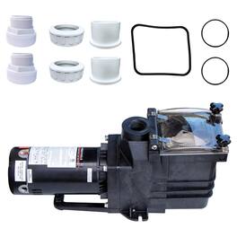 Swimline - Swimine Hydrotools 6660 GPH Filter Pump for Above and Inground Swimming Pools - Black