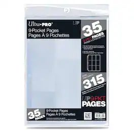 Ultra PRO - 9-Pocket Page for Standard Size Trading Cards (35-count)