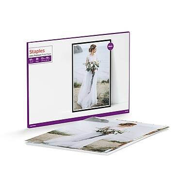 Front. Staples - Staples Ultra Premium Matte Photo Paper, 13"W x 19"L, 20/Pack (19896-CC) - White.