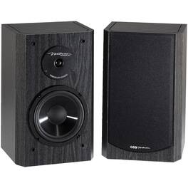 BIC America - 175-Watt Venturi DV62si Powered Bookshelf Surround Sound Speaker Set, 6.5" Woofers, Pair - Black