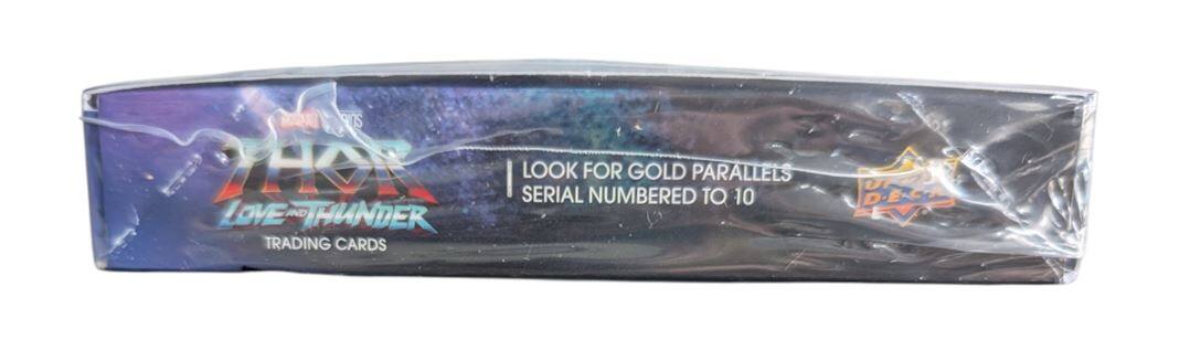 Thor: Love and Thunder Trading Cards  
Look for Gold Parallels Serial Numbered to 10