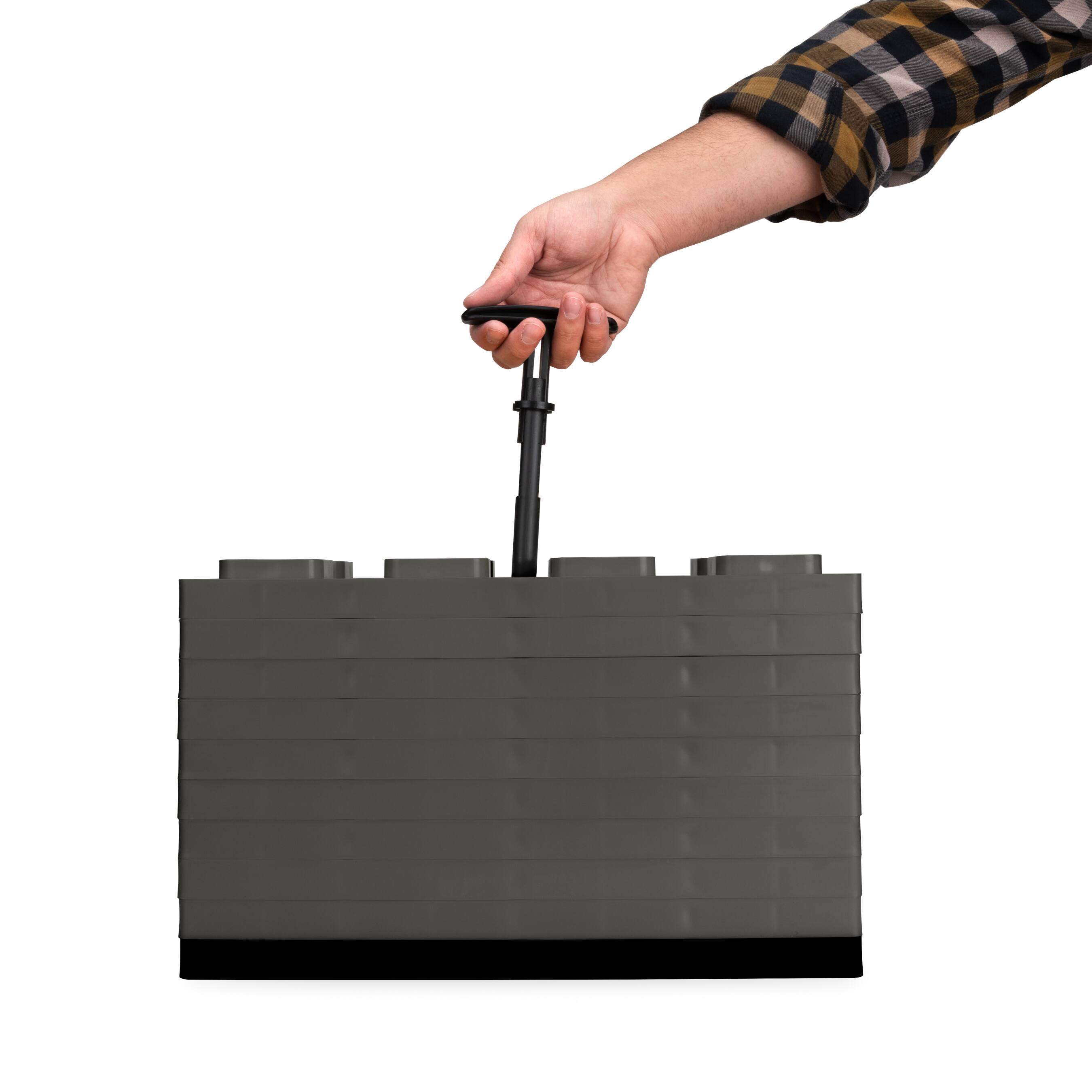 Alt View 4. Camco - Camco FasTen 4x2 Durable RV Camper Leveling Stabilizer Blocks for Dual Tires - Gray.