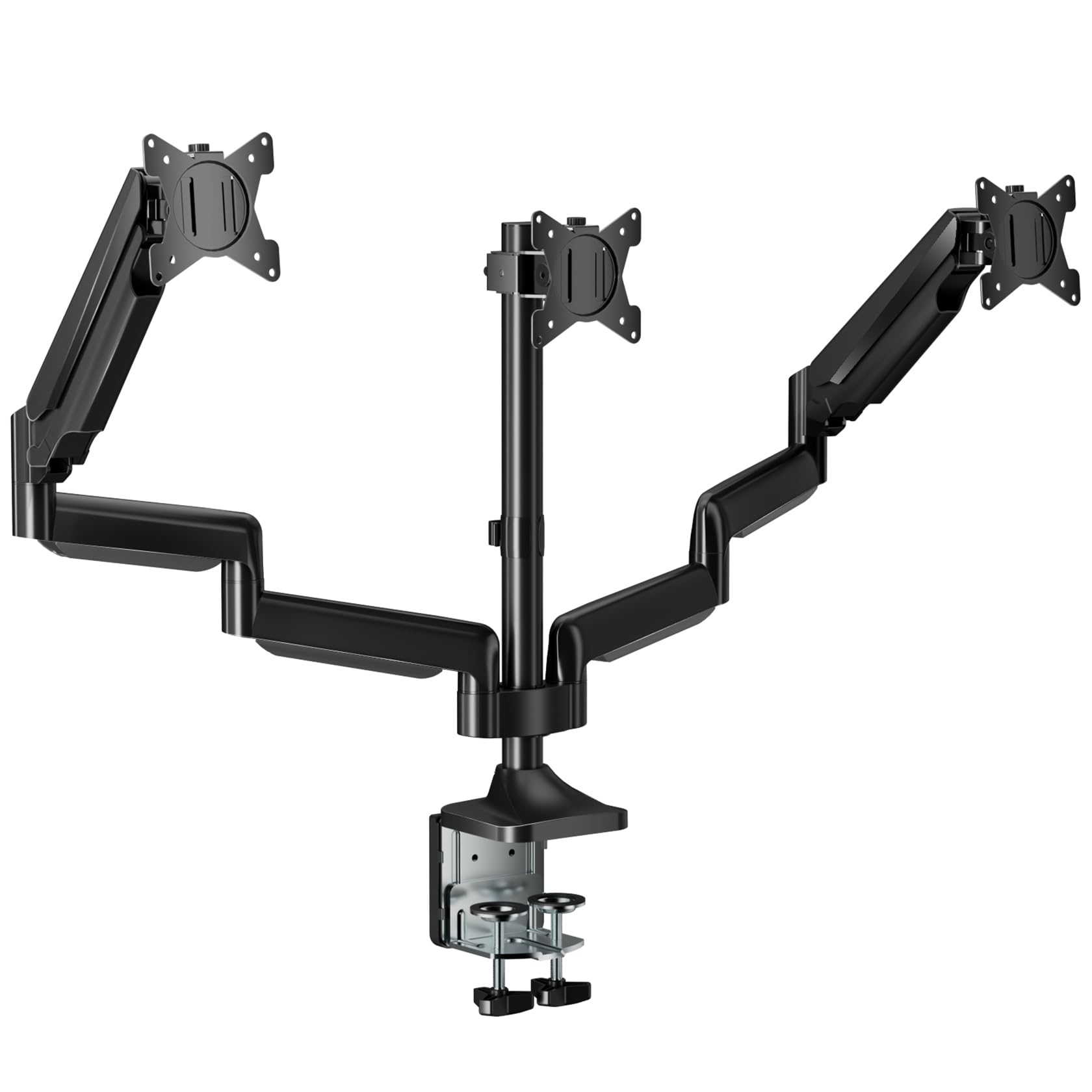 Front. Comfort Essence - Monitor Mount 3 Desk Stand For Screens Up To Hold 30 Each Fully Adjustable Gas Spring Arm Heavy duty C cla - 32 Inch.