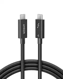 Anker - Thunderbolt 4 Certified USB C to USB C Cable - Black