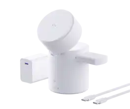 iWalk - Portable Wireless StandMe Folding Charging Station 15W Dock For iPhone, Apple Watch & Airpod Pro - White
