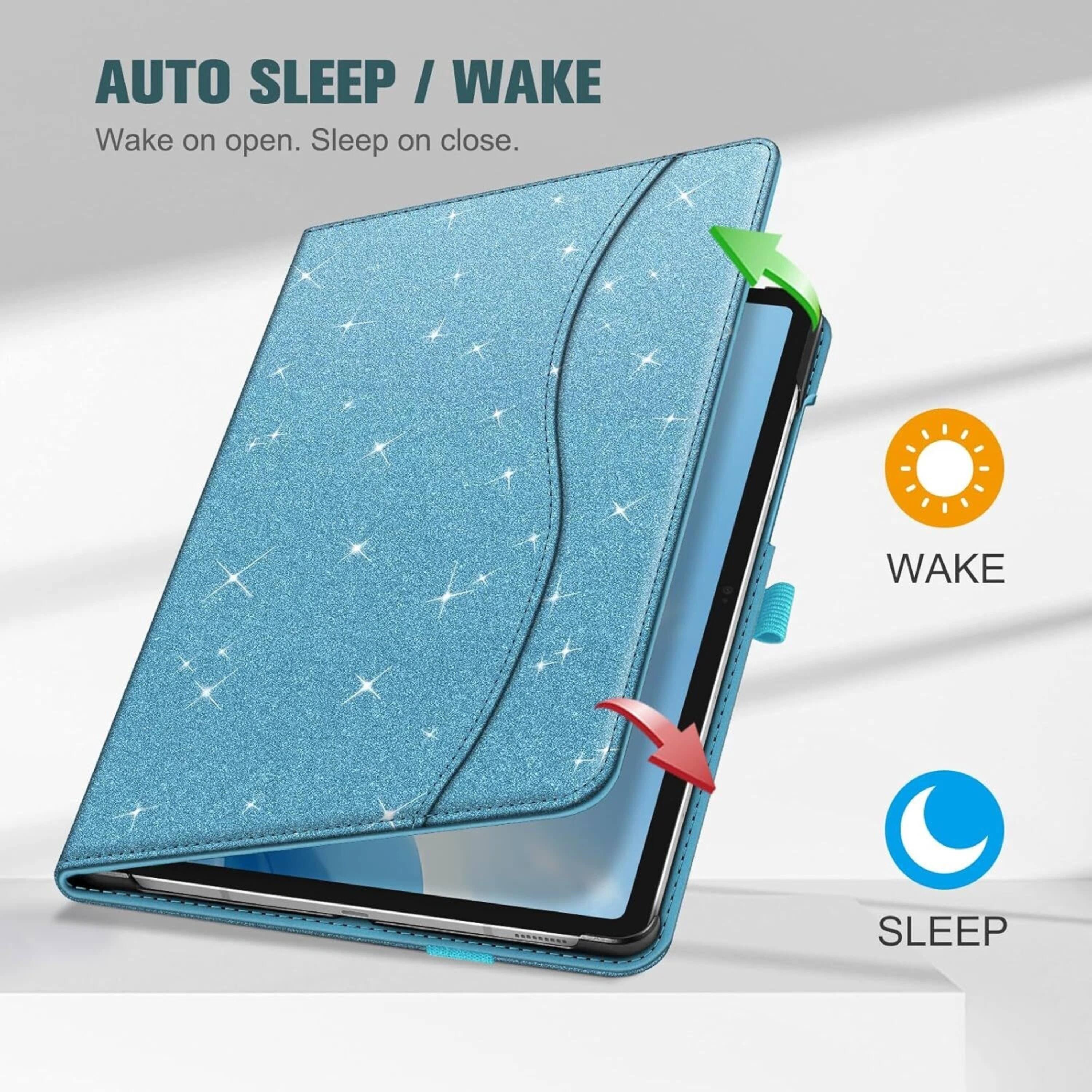 AUTO SLEEP / WAKE  
Wake on open. Sleep on close.  

WAKE  
SLEEP
