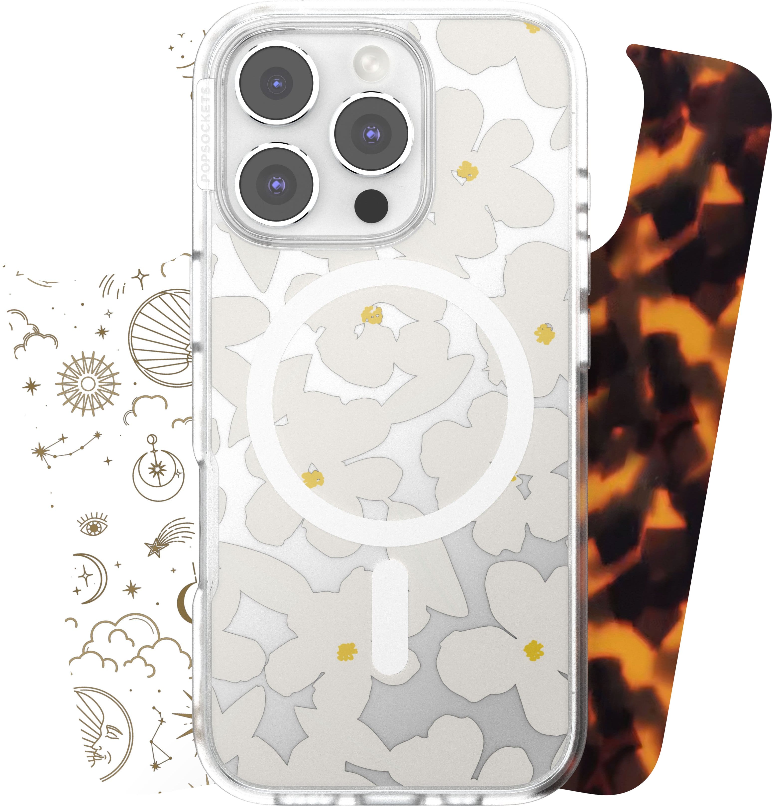 Looks iPhone 16 Pro Swappable Graphic Case Inserts (3 per pack) - compatible w/ PopSockets PopCase only - Icon Bundle - Front_Zoom