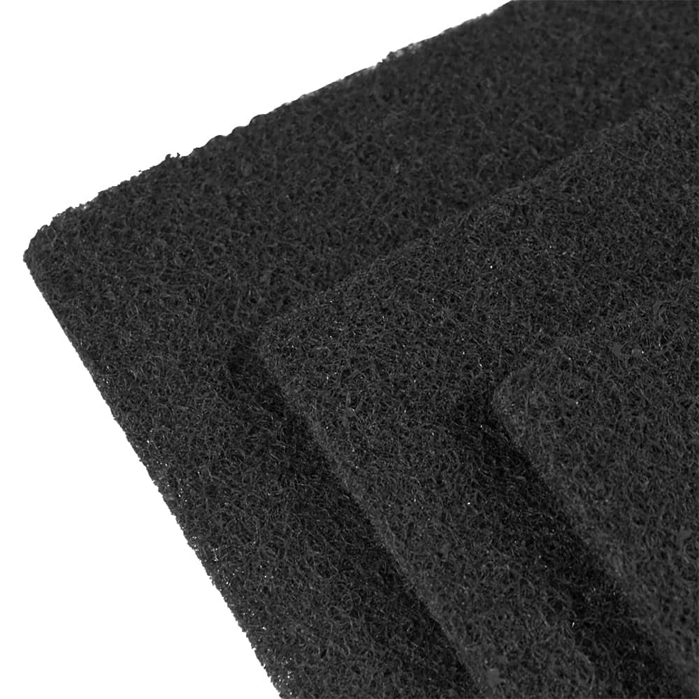 Alt View 4. HQRP - Activated charcoal carbon litter box filters, hooded design compatible, 6 pack 6 x 6.5 in trimmable 10 mm pads - Black.