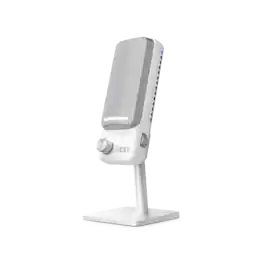 NZXT - Capsule Elite Premium Wired Cardioid Condenser Microphone with Multi-Position Design - White