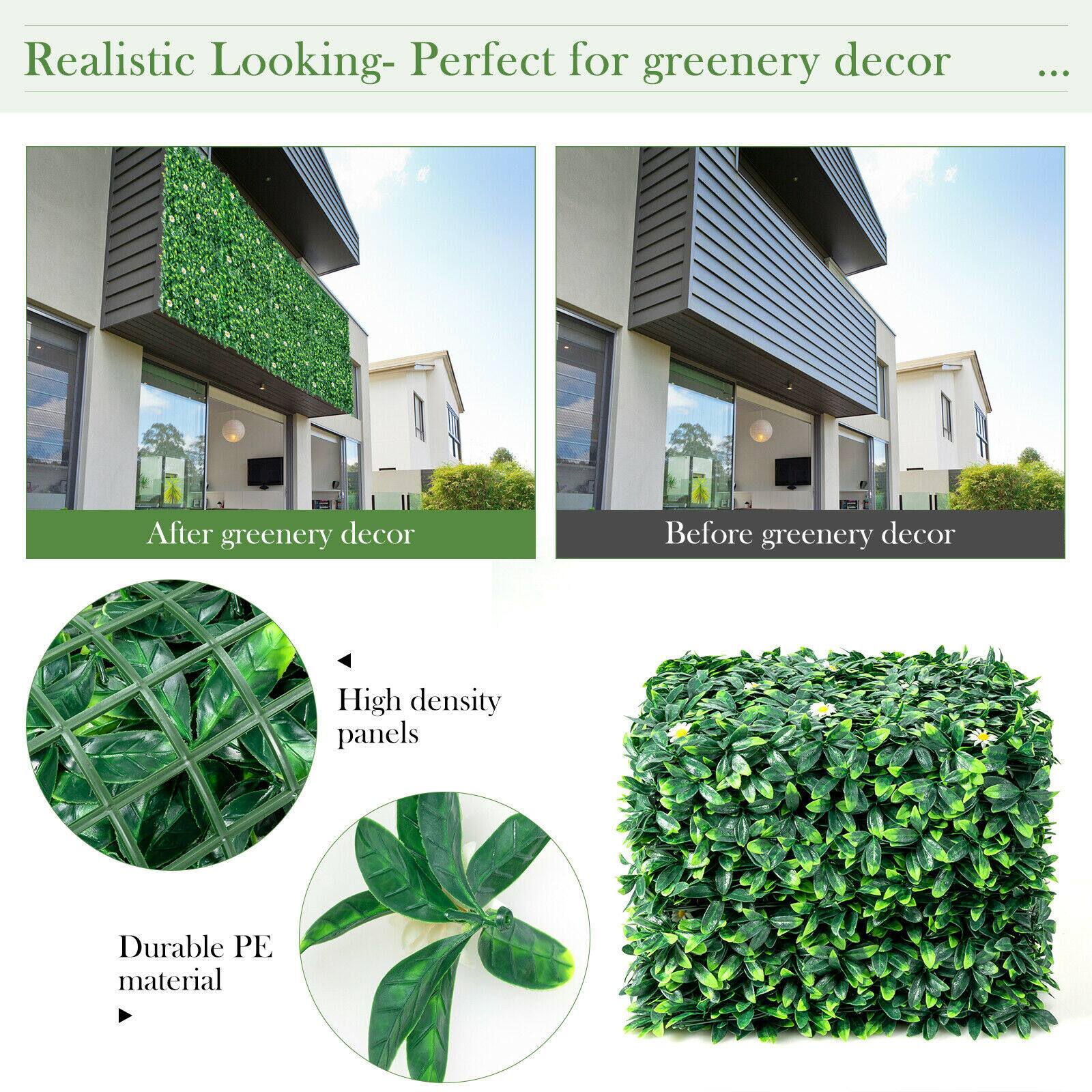 Realistic Looking- Perfect for greenery decor

After greenery decor

Before greenery decor

High density panels

Durable PE material