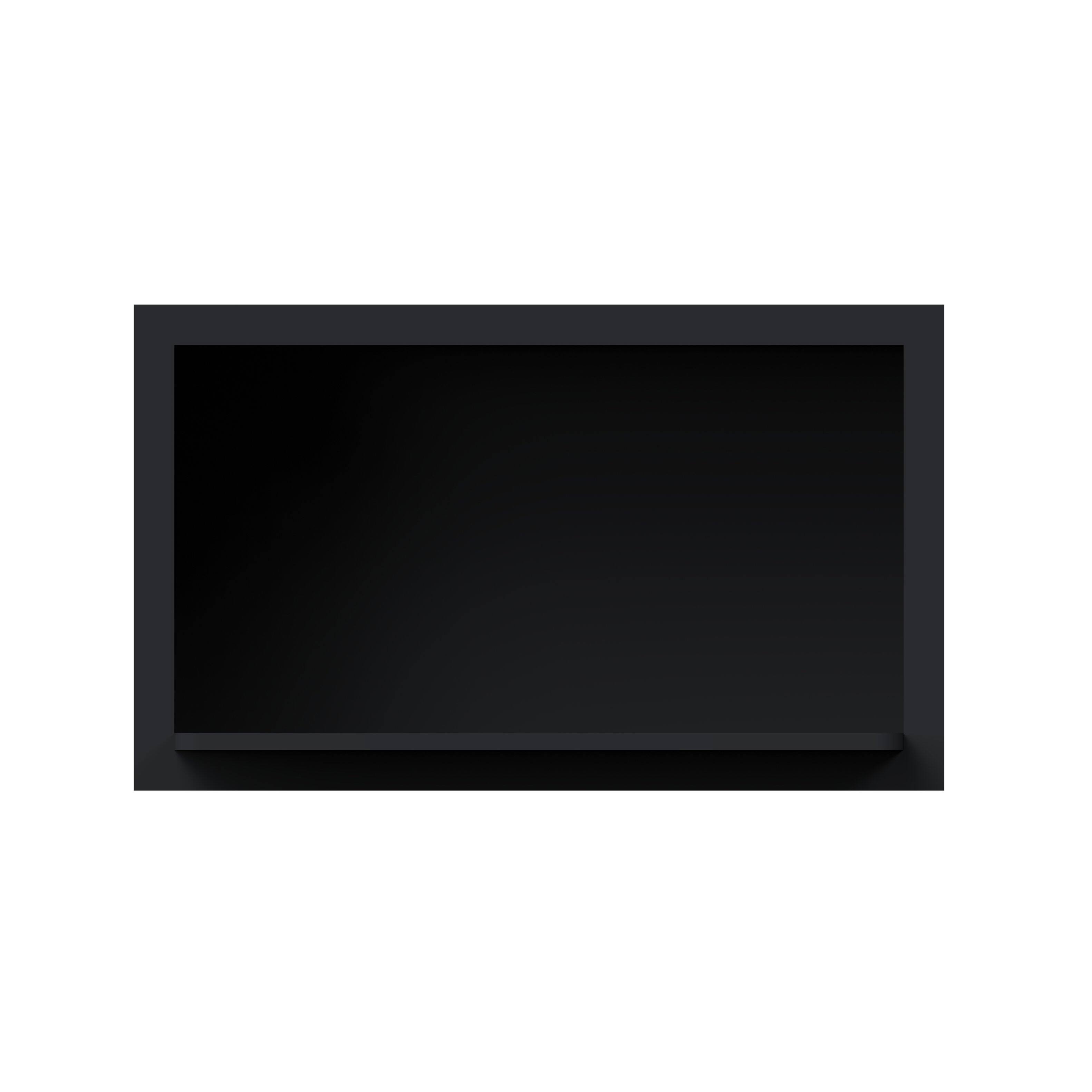 Angle. Boyel Living - 30-in W x 18-in H x 12-in D Shaker RTA Kitchen Wall Microwave Cabinet with Soft-Close - Black.