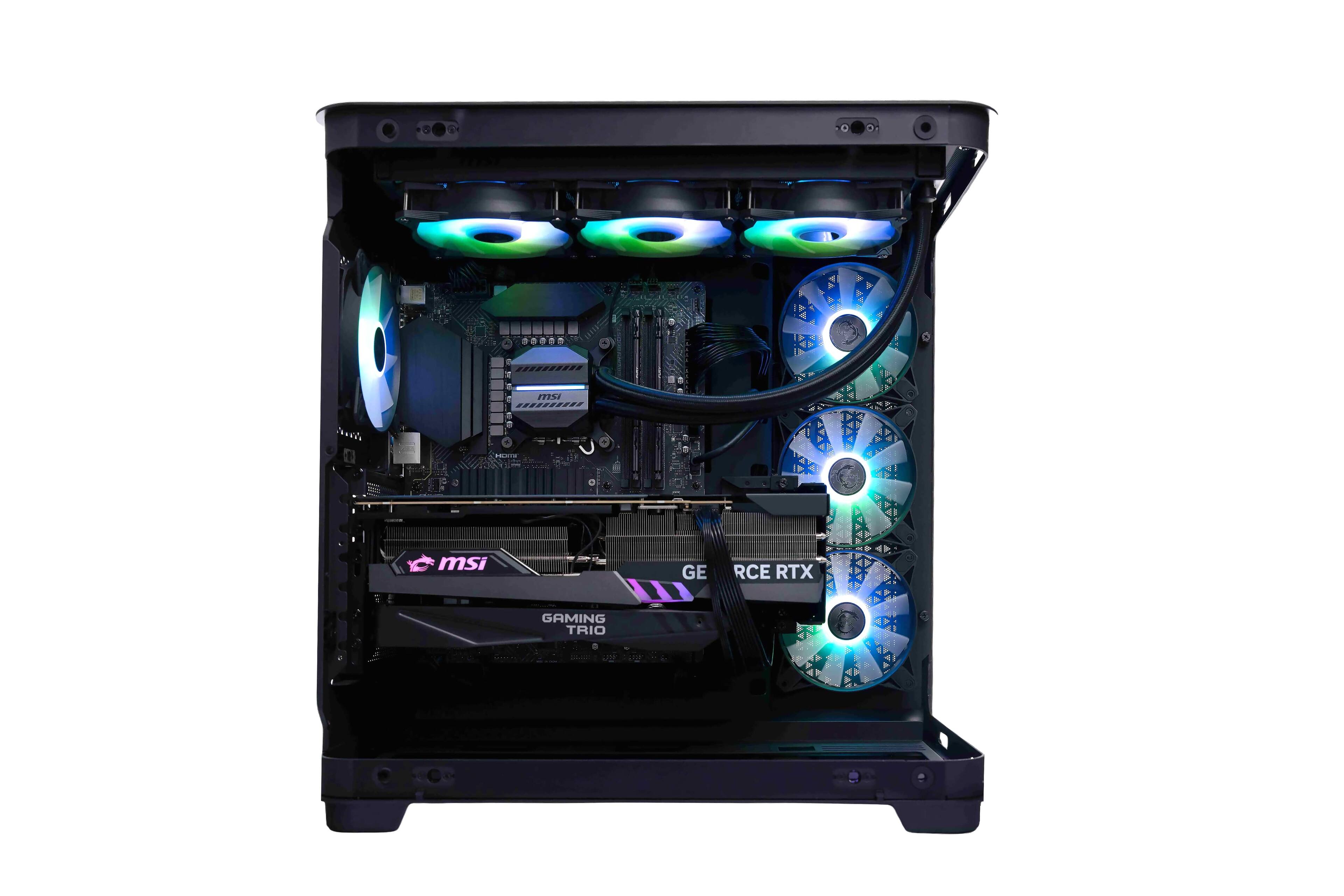 The text on the image reads "MSI GE75 RTX GAMING TRIO".