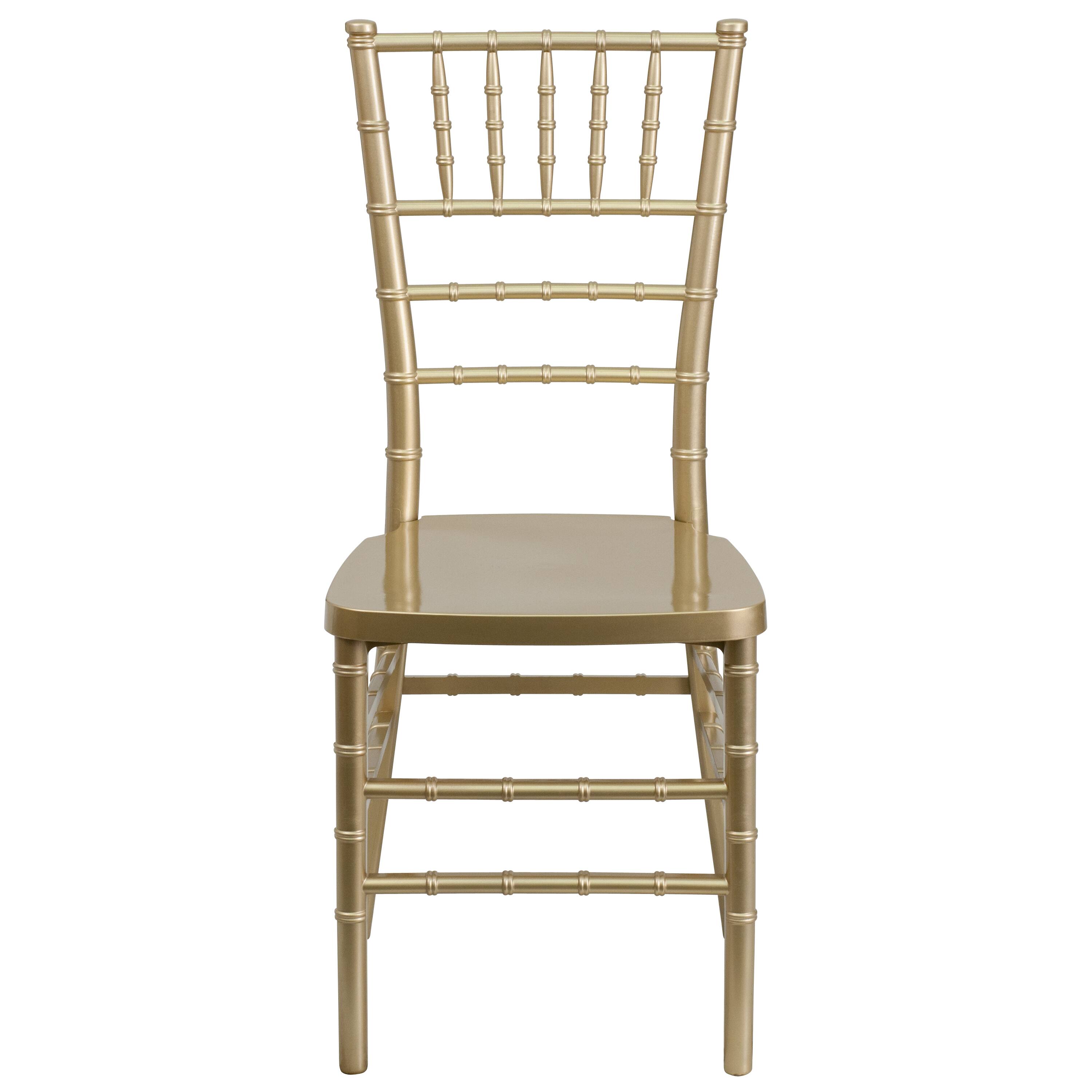 Alt View 7. Emma + Oliver - Wedding & Event Resin Stacking Chiavari Dining Chair - Gold.