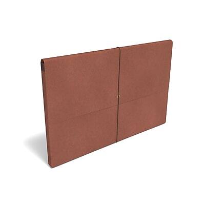 Alt View 1. Staples - Reinforced Expanding Wallet, Elastic Closure, Letter Size, Brown, 10/Box - Brown.