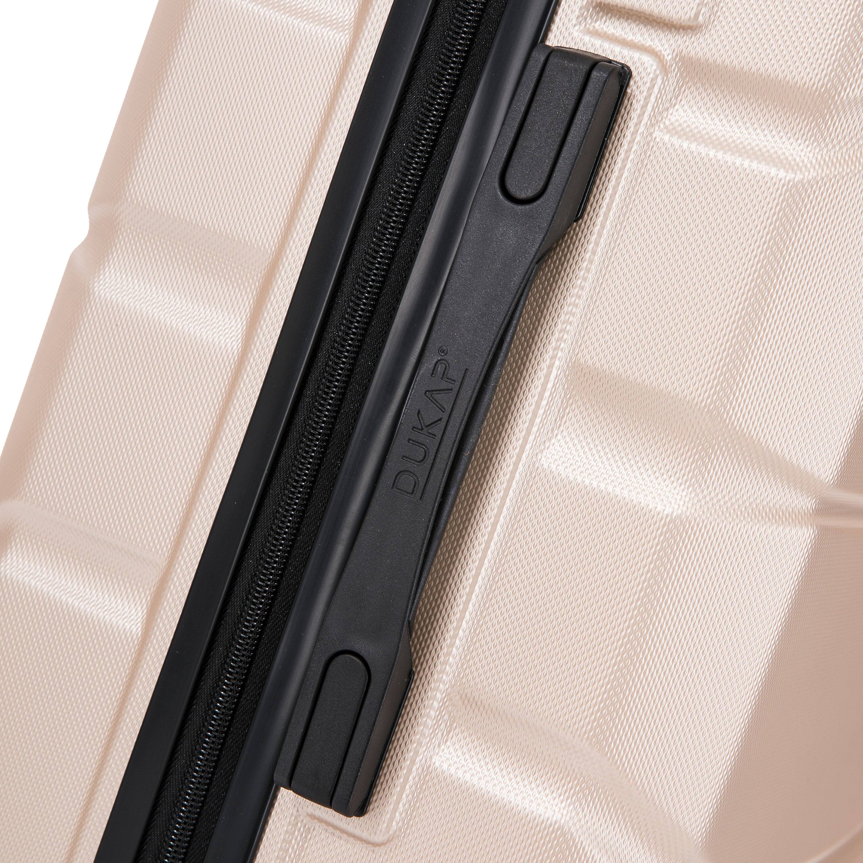 Alt View 5. DUKAP - Sense Lightweight Hardside Spinner 3 Piece Luggage Set  20"/24"/28" - CHAMPAGNE.