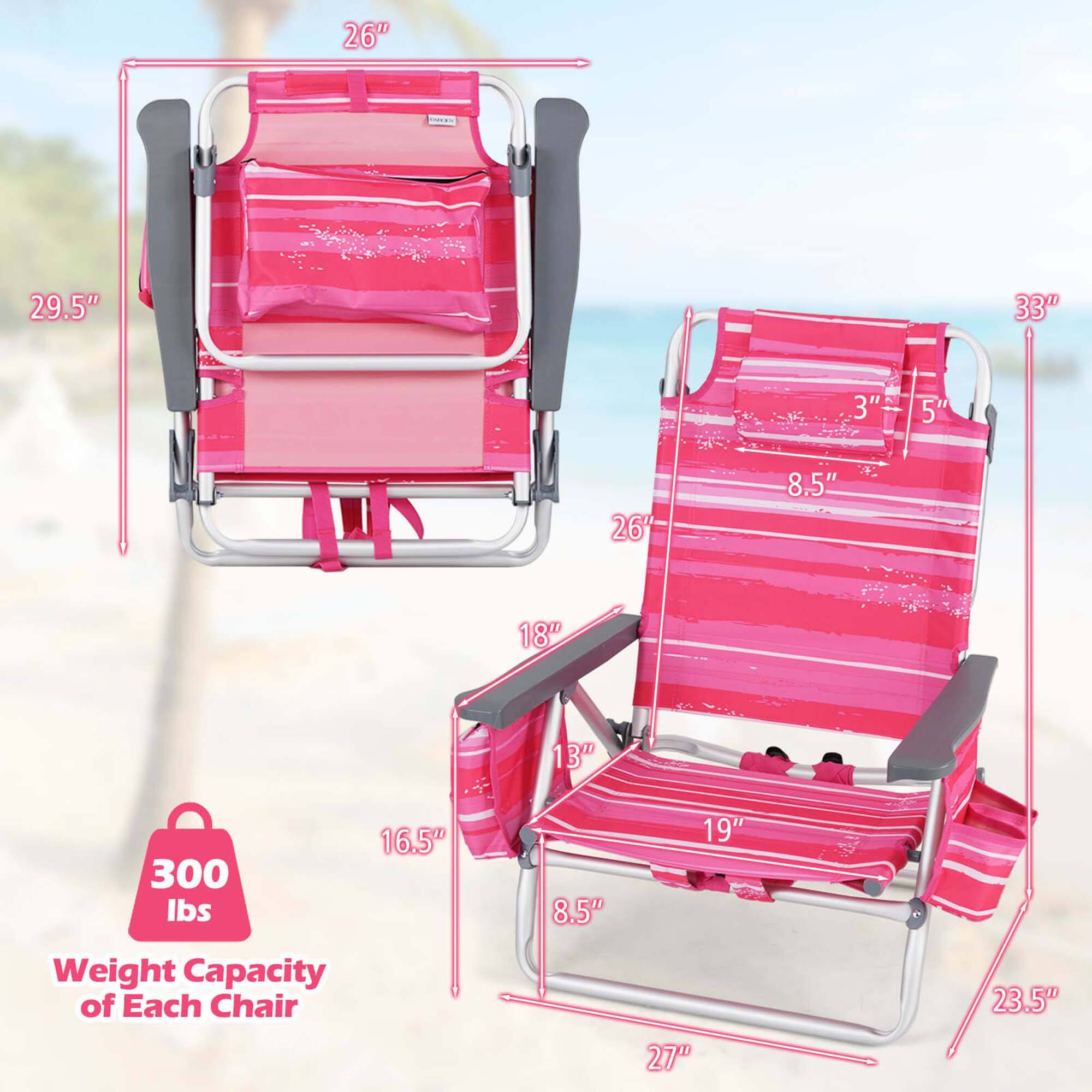 The text on the image can be grouped and corrected as follows:

* 26" - 29.5"
* 33"
* 3"
* 5
* 26
* 8.5"
* 18"
* 13"
* 300 lbs
* 16.5"
* 8.5"
* 19"
* Weight Capacity of Each Chair: 27"
* 23.5"
