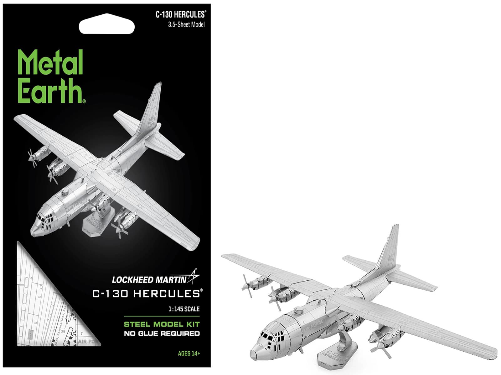 "Model Kit Lockheed C-130 Hercules Aircraft ""United States Air Force"" (Moderate Difficulty) Steel Model by Metal Earth" price history on PriceWatchPro