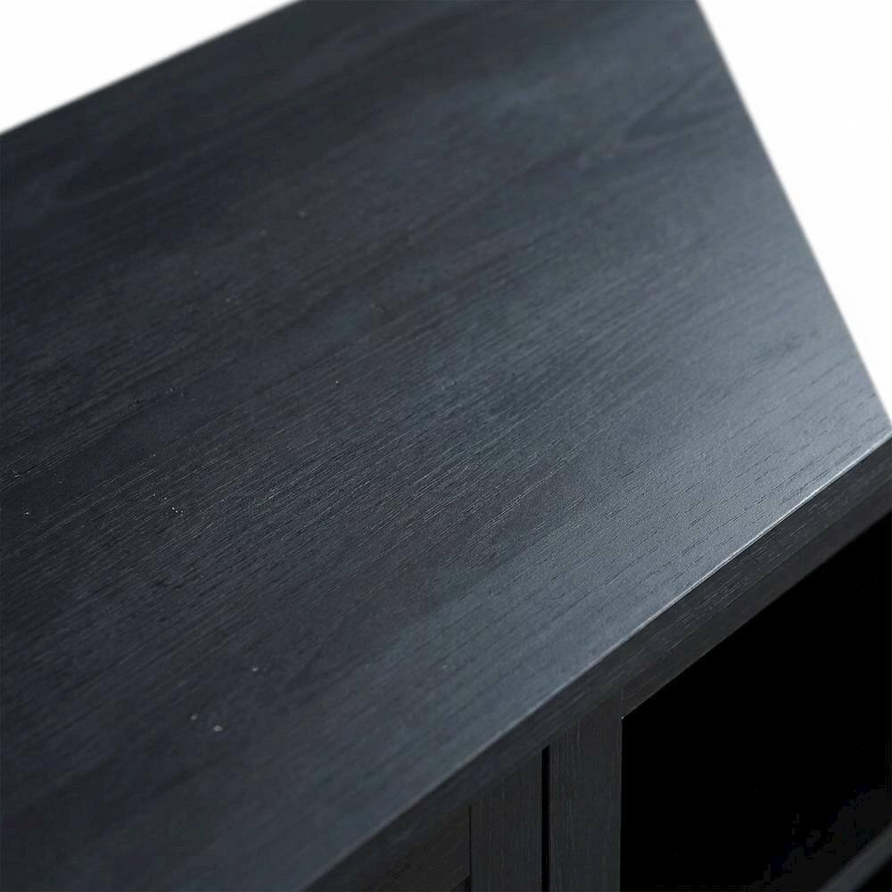 Alt View 4. FurniFact - Corner TV stand for 50+ inch TVs with sturdy construction and sleek design - Brown.