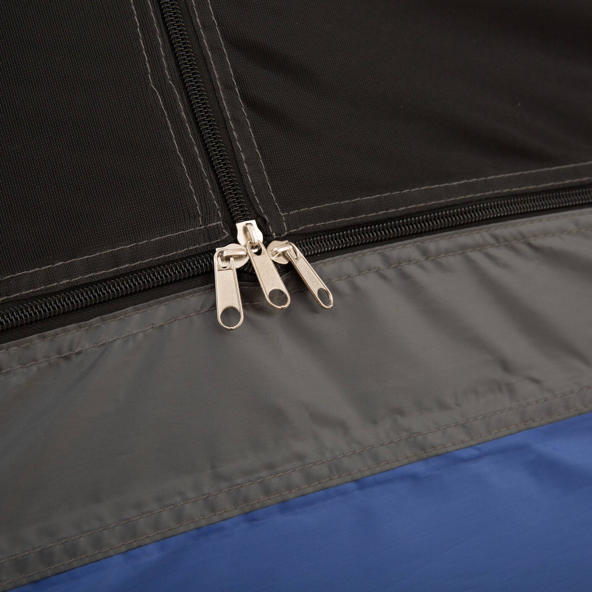 Alt View 7. Outsunny - Camping Tent 6-7 Person 4 Season with 8 Mesh Windows - Blue, Gray.