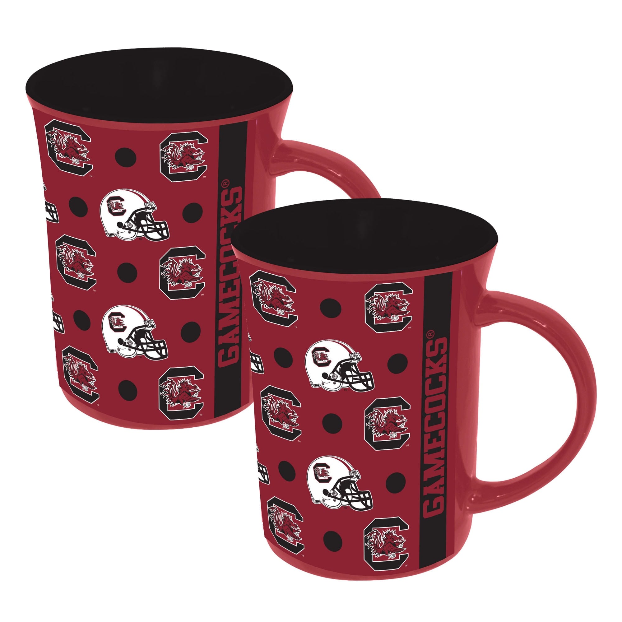The Memory Company - South Carolina Gamecocks Two-Pack 15oz. Line Up Ceramic Mugs - Multicolor