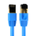 Front. Cables Direct Online - Cat8 Ethernet Cable 2FT, 40Gbps High-Speed RJ45 Shielded Copper Cord for Router, PC & Gaming - Blue.